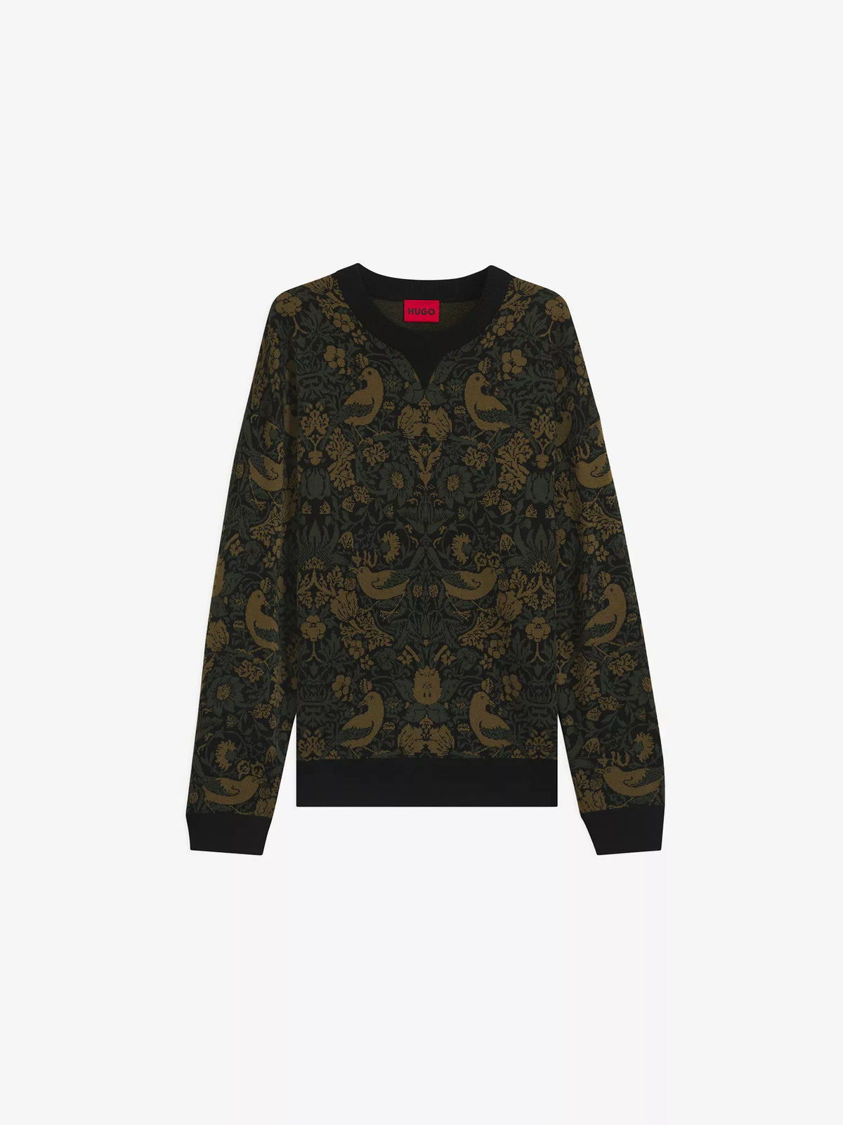 HUGO Tapestry Jacquard Knitted Sweater