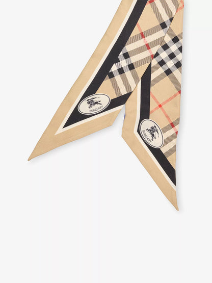 BURBERRY Skinny Silk Scarf