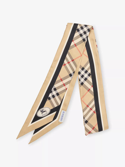 BURBERRY Skinny Silk Scarf