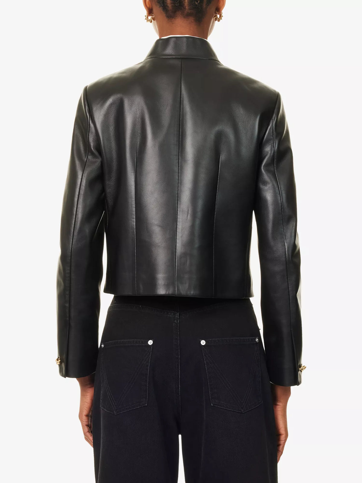 BOTTEGA VENETA Knot Patch Pocket Leather Jacket