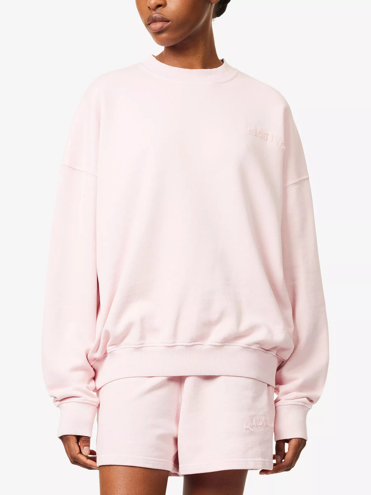ADANOLA Varsity Cotton Sweatshirt