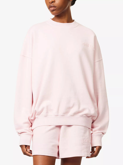 ADANOLA Varsity Cotton Sweatshirt
