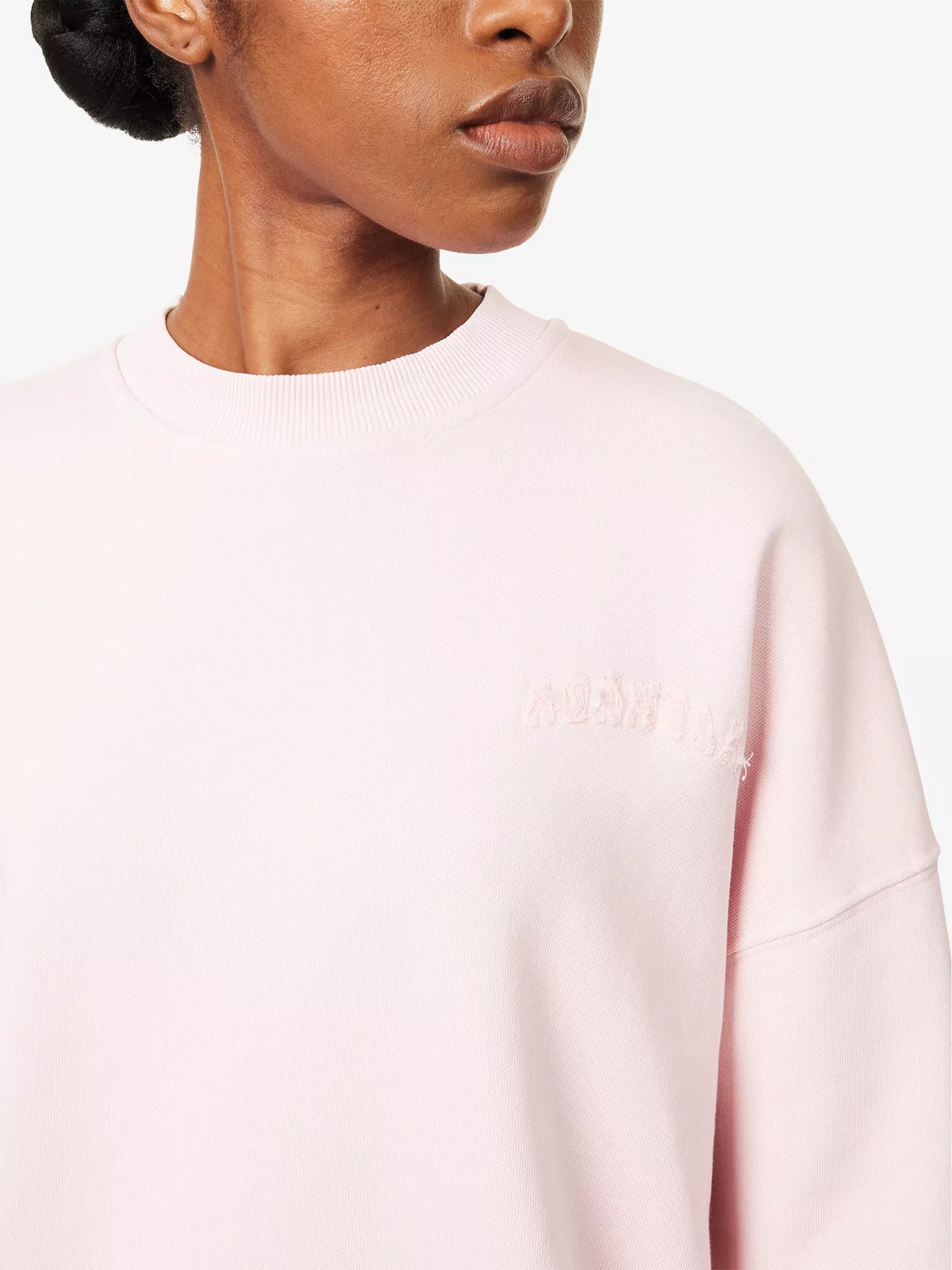 ADANOLA Varsity Cotton Sweatshirt
