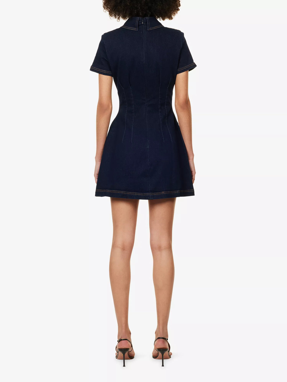 ODD MUSE Collared Denim Mini Dress