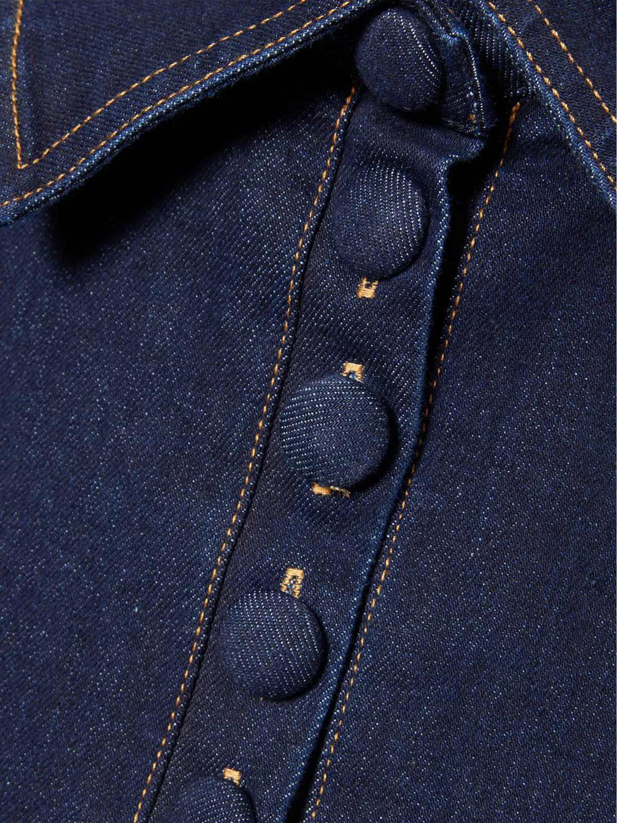 ODD MUSE Collared Denim Mini Dress