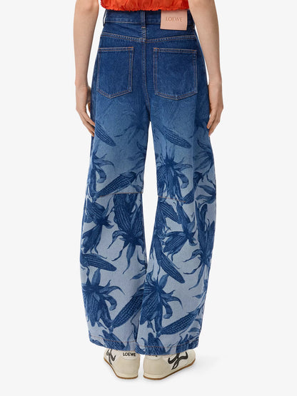 LOEWE Paula's Ibiza Graphic Barrel Leg Jeans