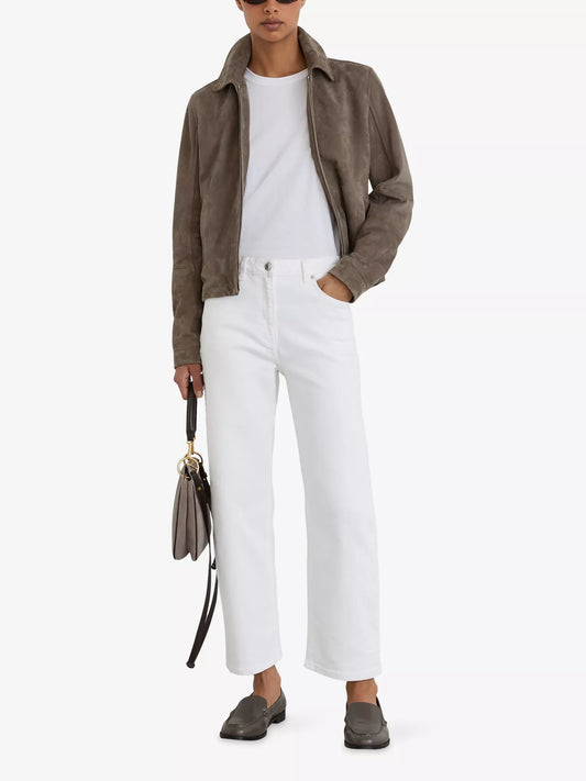 REISS Sorena Suede Jacket