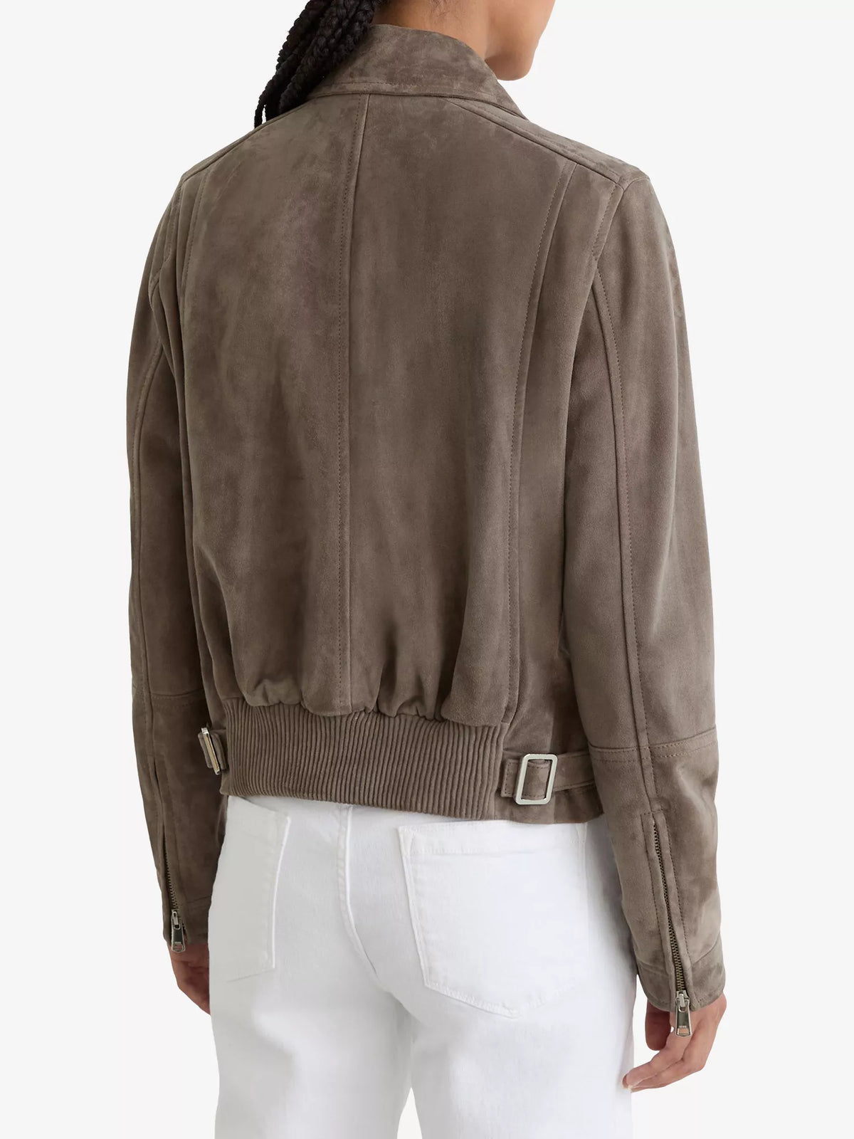REISS Sorena Suede Jacket