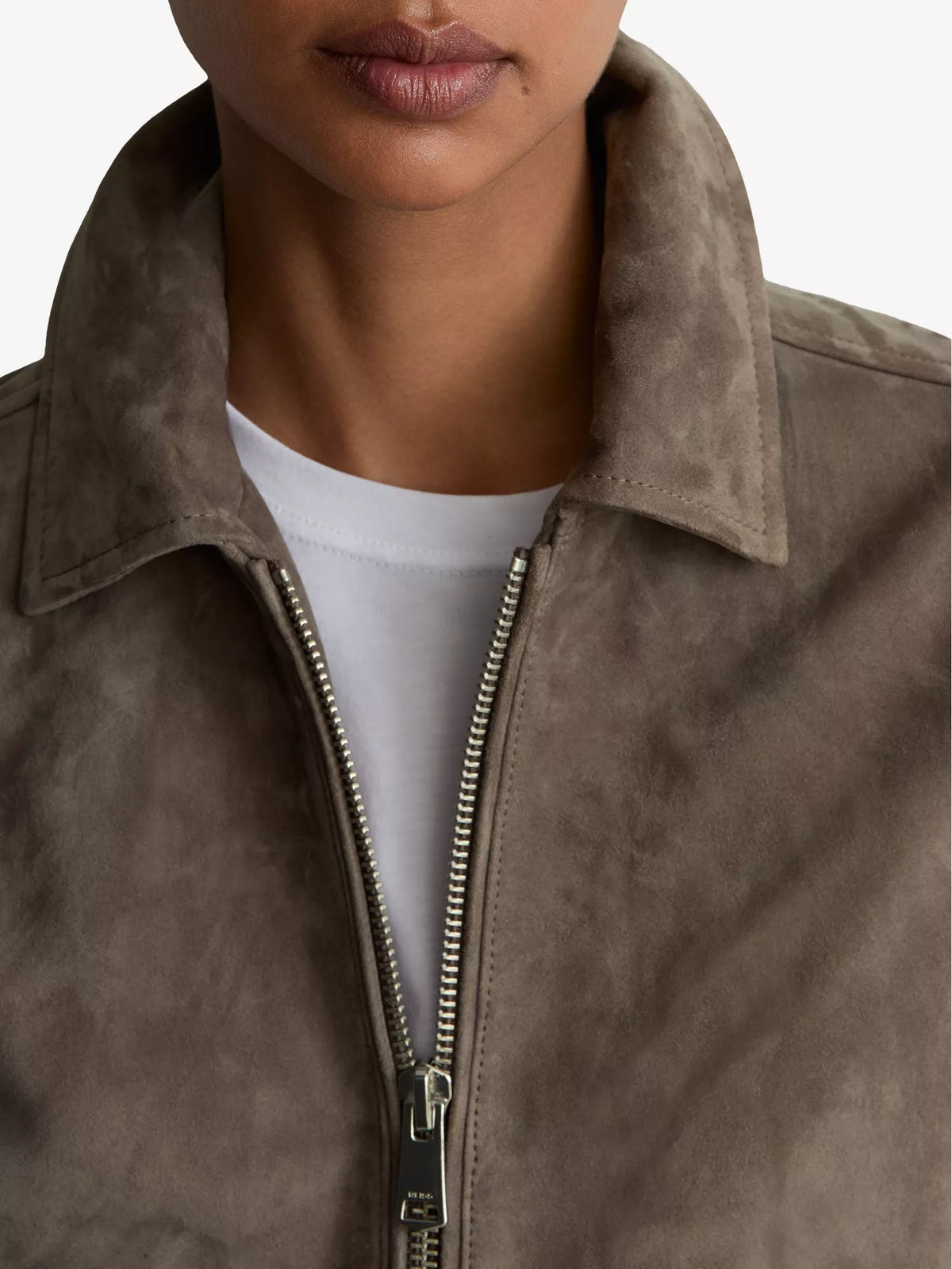 REISS Sorena Suede Jacket