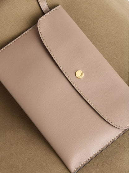 STELLA MCCARTNEY Perforated Vegan Suede Tote Bag