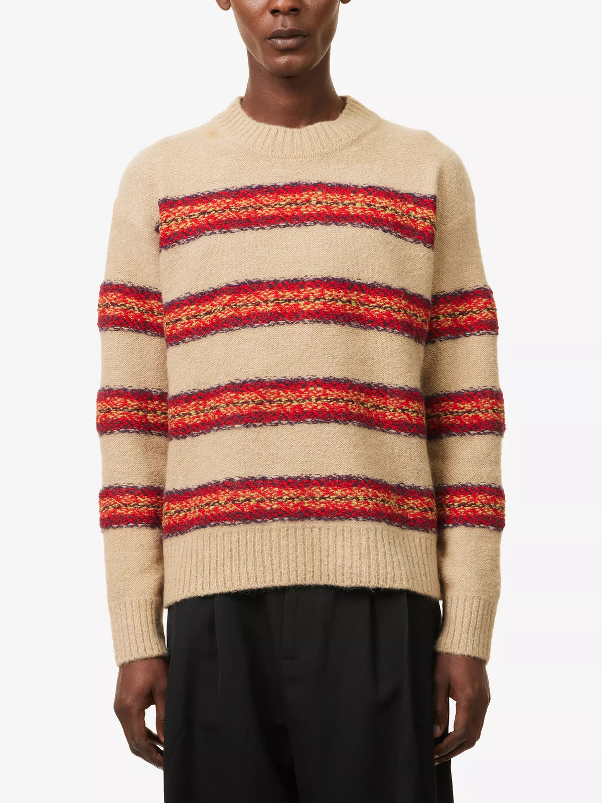DRIES VAN NOTEN Striped Alpaca Sweater