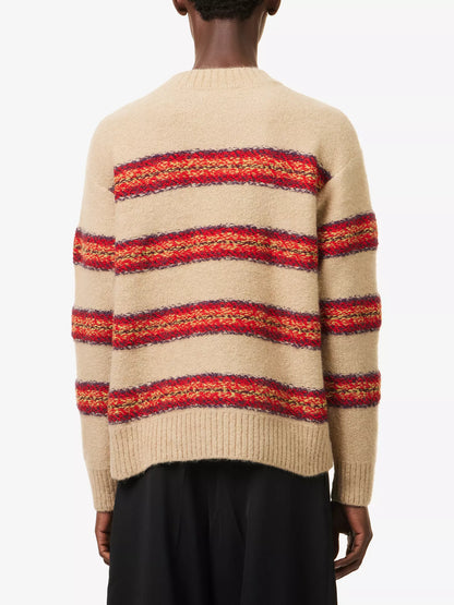 DRIES VAN NOTEN Striped Alpaca Sweater