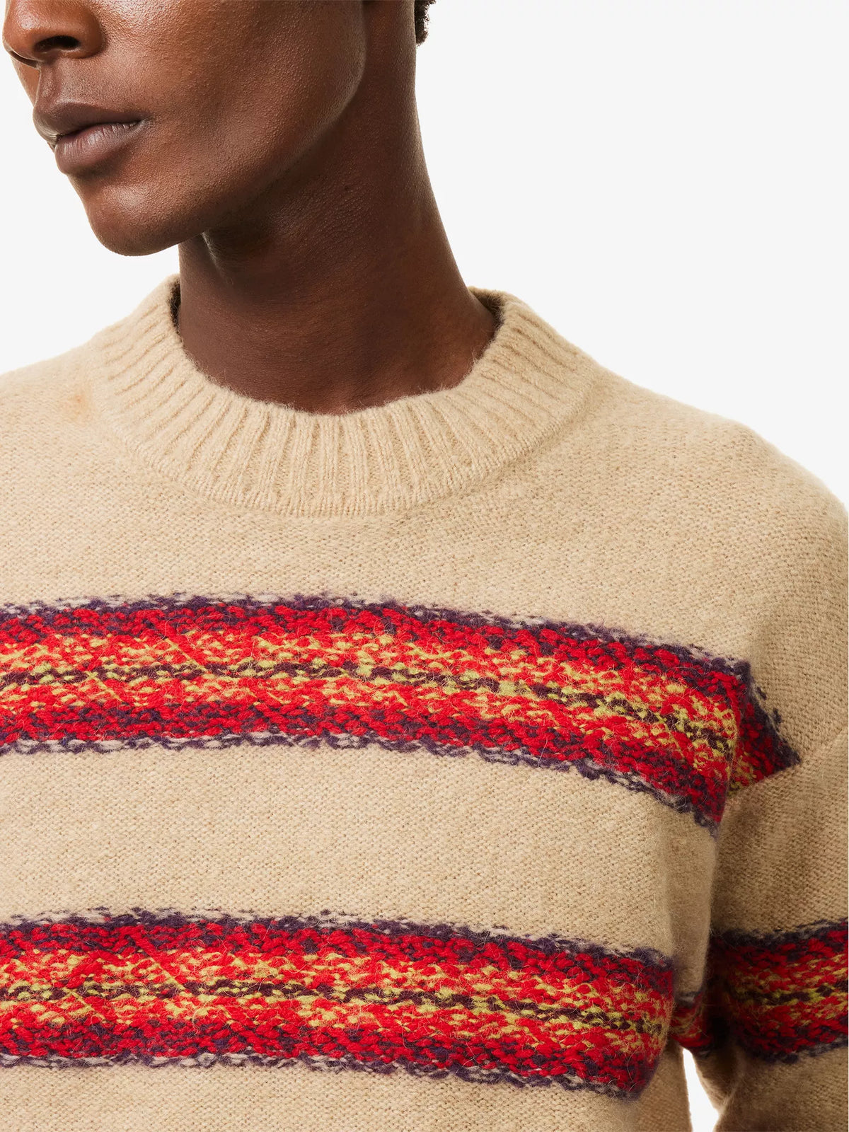 DRIES VAN NOTEN Striped Alpaca Sweater