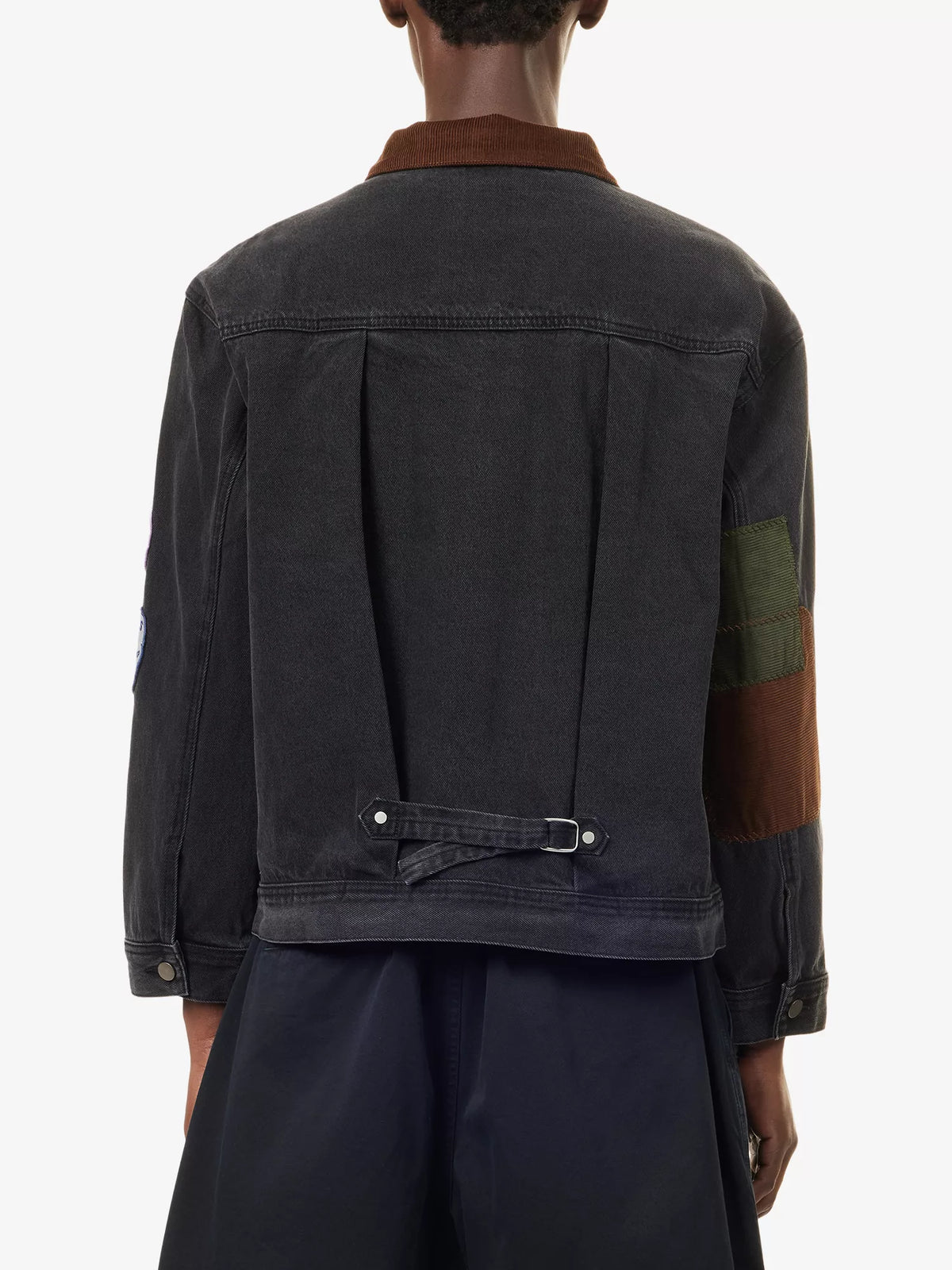 FOUND Patchwork Corduroy Collar Jacket