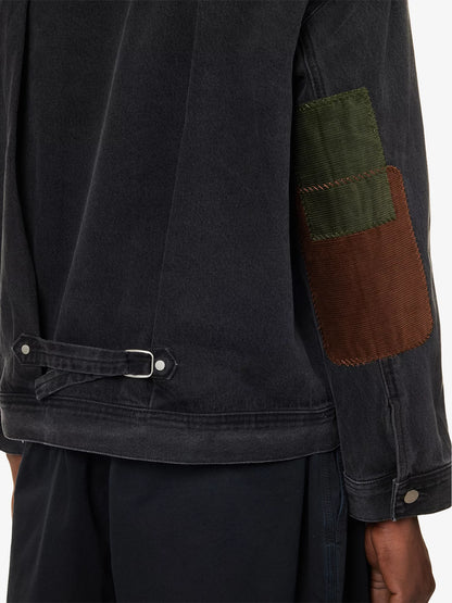 FOUND Patchwork Corduroy Collar Jacket