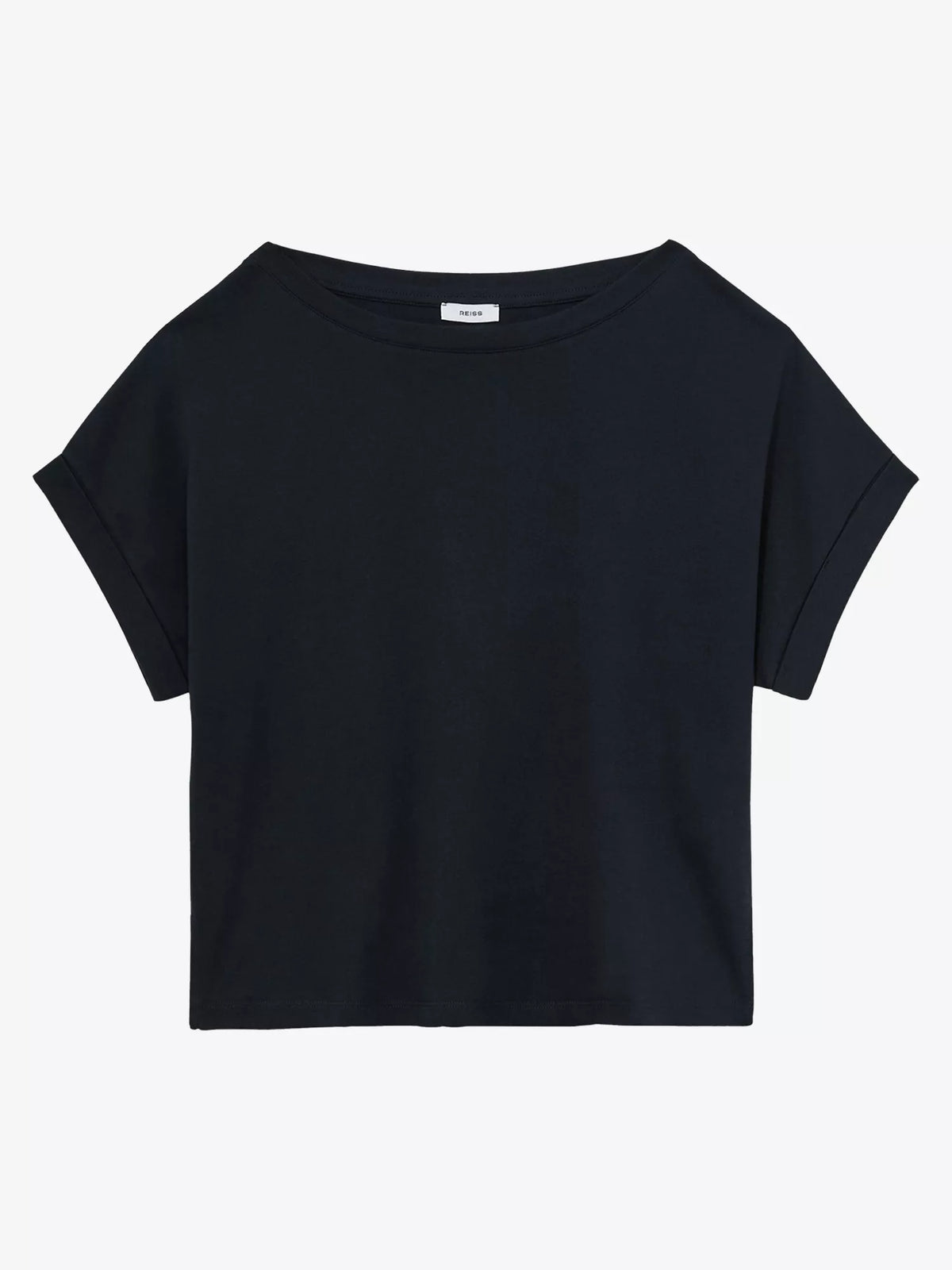 REISS Sia Off-Shoulder Cotton T-Shirt
