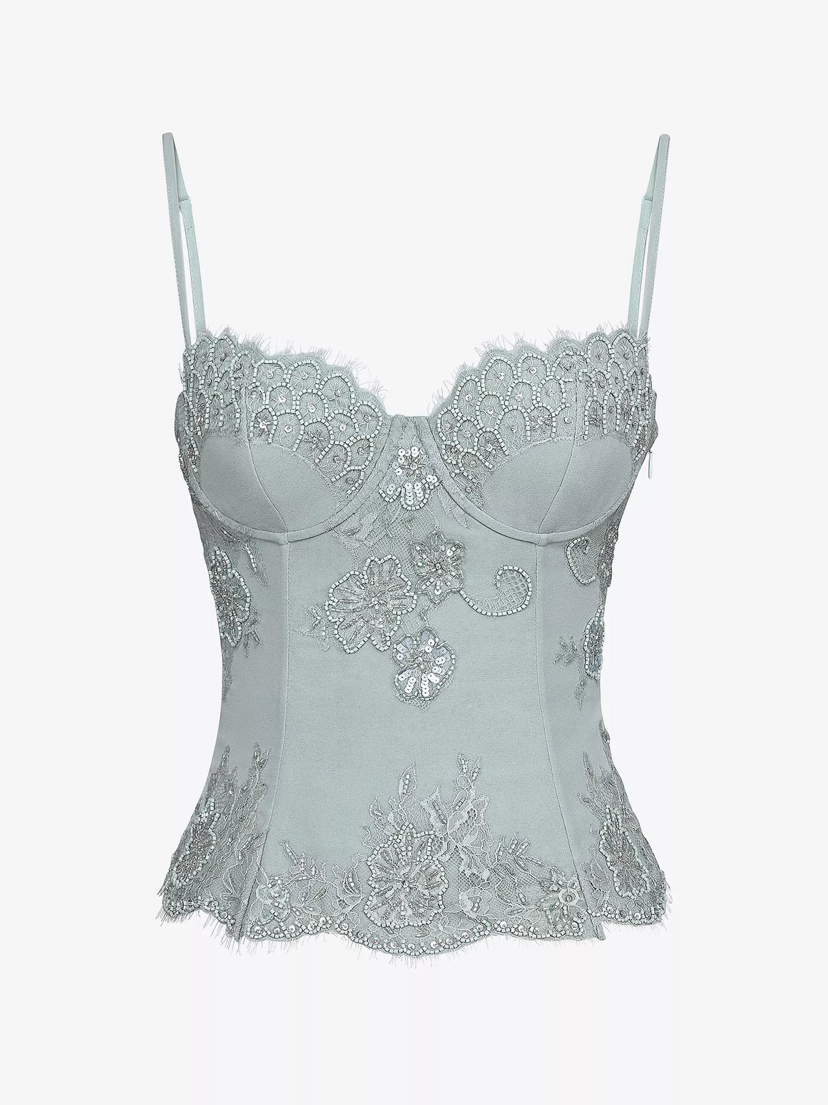 HOUSE OF CB Hand Beaded Woven Top