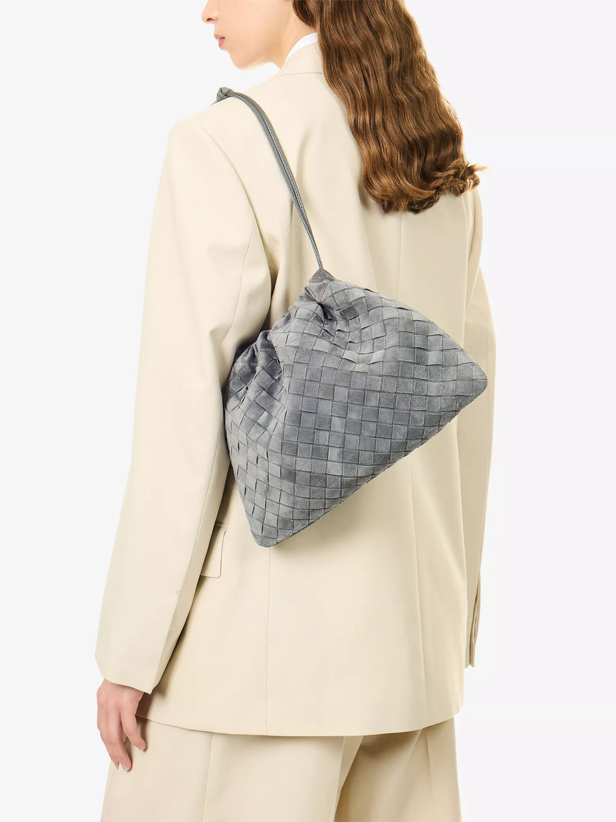 BOTTEGA VENETA Intrecciato Dust Leather Shoulder Bag