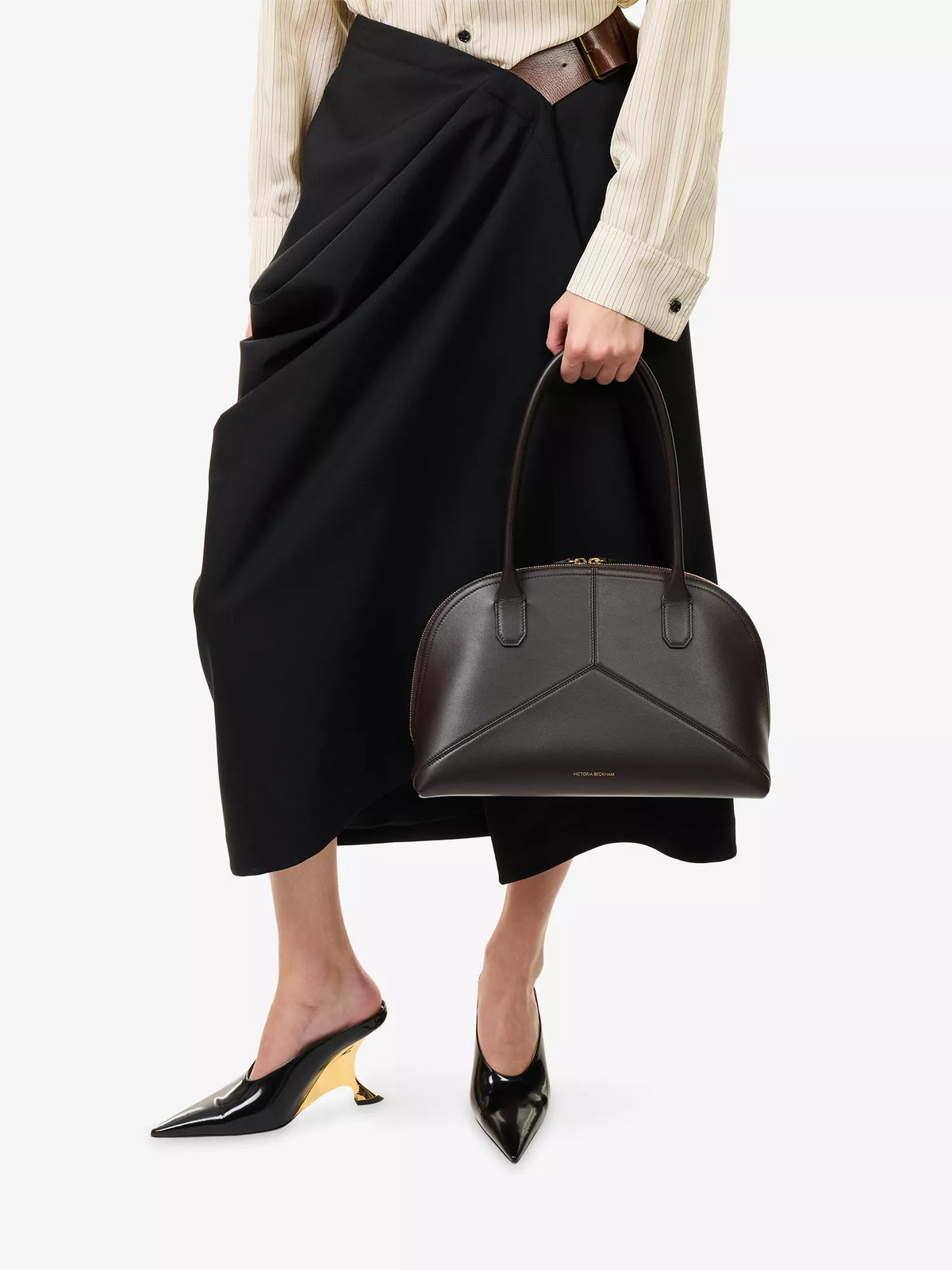 VICTORIA BECKHAM Doctor Leather Shoulder Bag