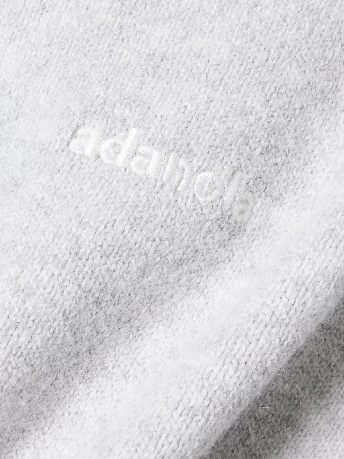 ADANOLA Logo Embroidered Cotton Knit Hoody