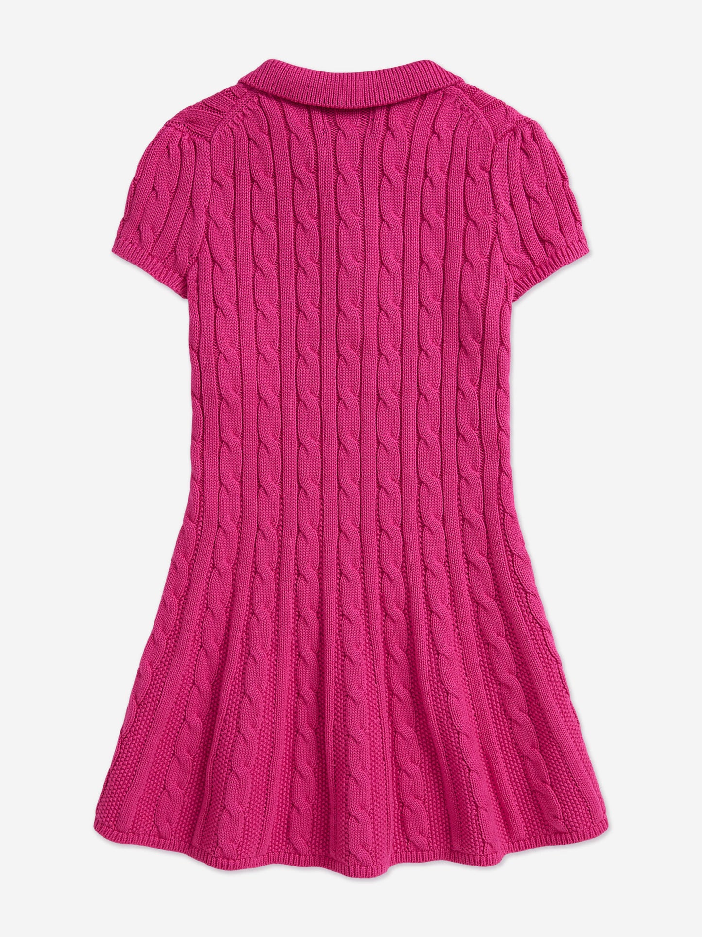 RALPH LAUREN KIDS Girls Classic Cable Knit Dress