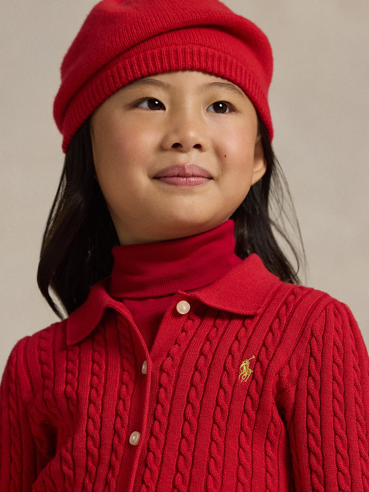 RALPH LAUREN KIDS Mini Cable Knit Skirt Set