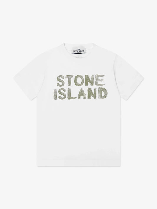 STONE ISLAND Boys Logo T-Shirt
