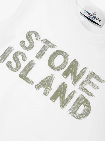 STONE ISLAND Boys Logo T-Shirt