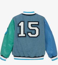 Load image into Gallery viewer, Stella McCartney Kids Blue Denim Varsity Jacket
