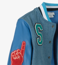 Load image into Gallery viewer, Stella McCartney Kids Blue Denim Varsity Jacket
