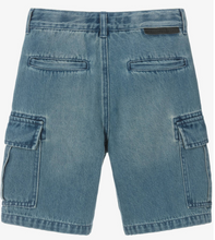 Load image into Gallery viewer, Stella McCartney Kids Boys Blue Denim Cargo Shorts
