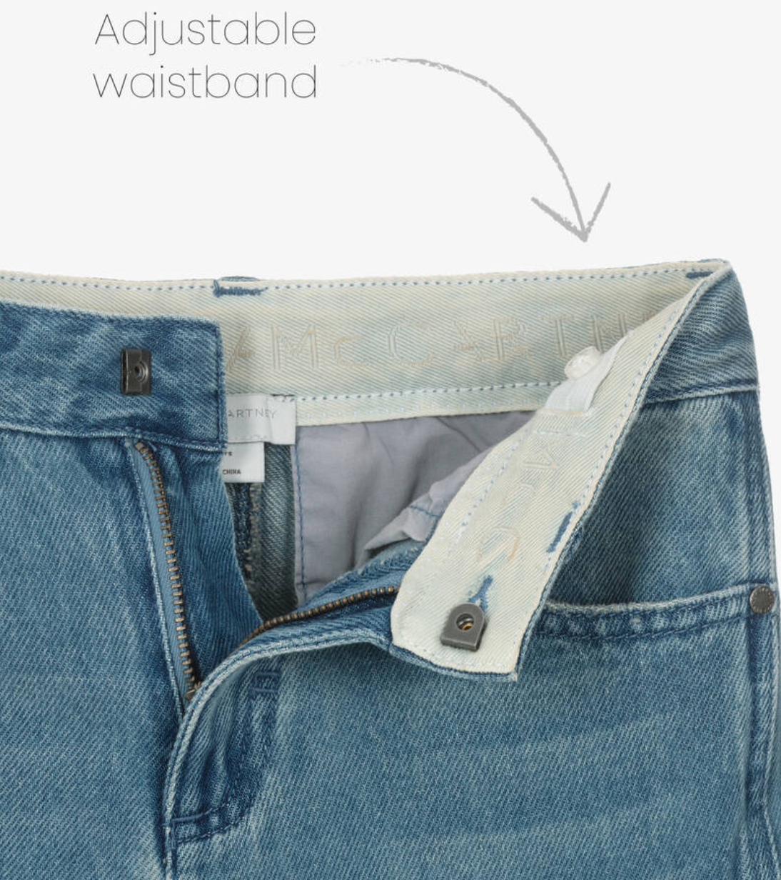 Stella McCartney Kids Boys Blue Denim Cargo Shorts