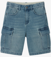 Load image into Gallery viewer, Stella McCartney Kids Boys Blue Denim Cargo Shorts
