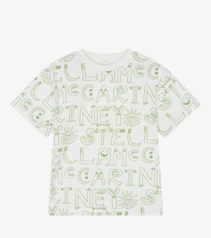 Stella McCartney Ivory & Green T-Shirt