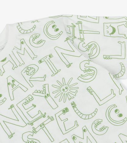 Stella McCartney Ivory & Green T-Shirt