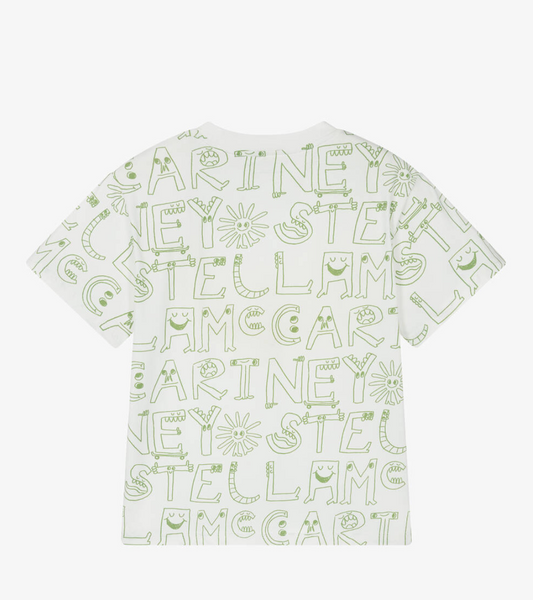 Stella McCartney Ivory & Green T-Shirt