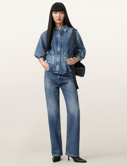 AllSaints Nancy Balloon Sleeved Shirt