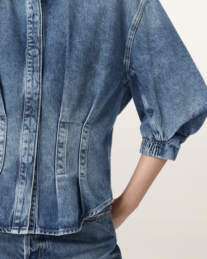 AllSaints Nancy Balloon Sleeved Shirt