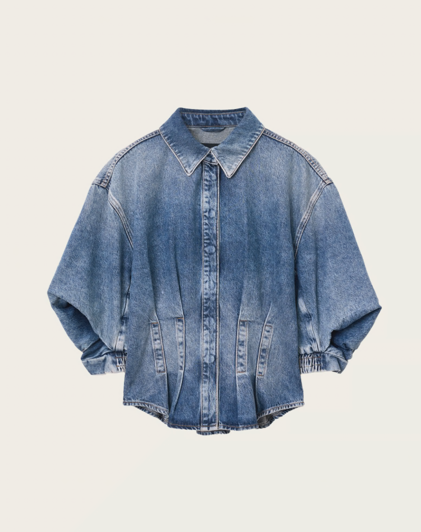 AllSaints Nancy Balloon Sleeved Shirt