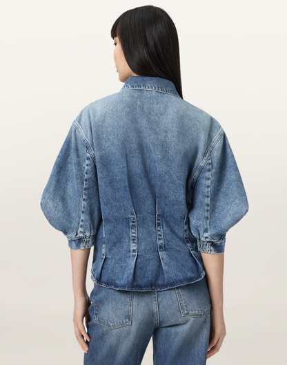 AllSaints Nancy Balloon Sleeved Shirt