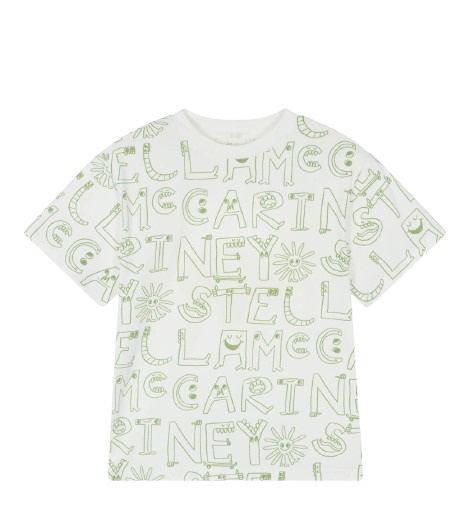 Stella McCartney Ivory & Green T-Shirt