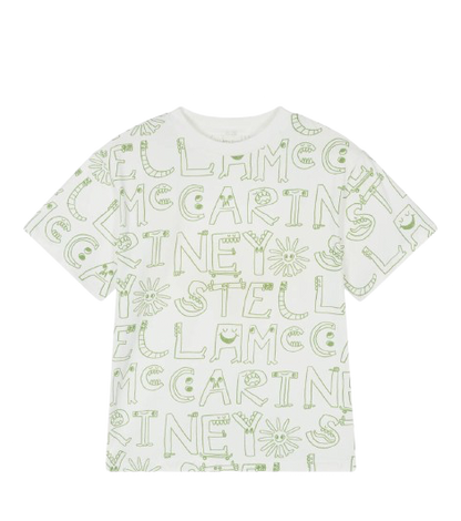 Stella McCartney Ivory & Green T-Shirt