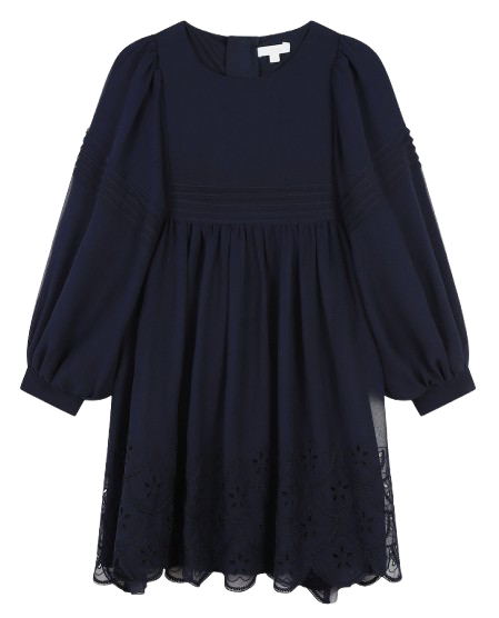 CHLOÉ Silk Embroidered Dress