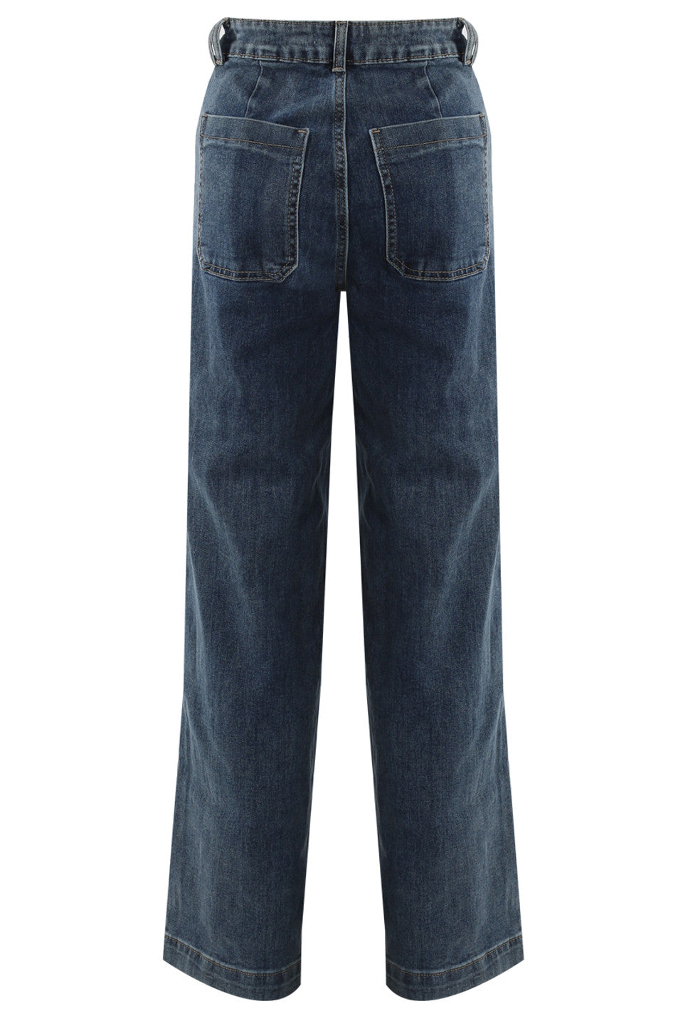 Crease Front Straight Denim