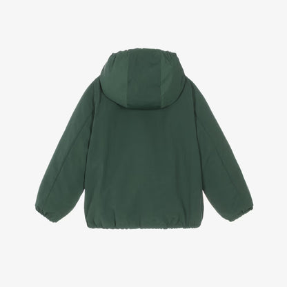 Burberry Reversible Green Check Hooded Jacket