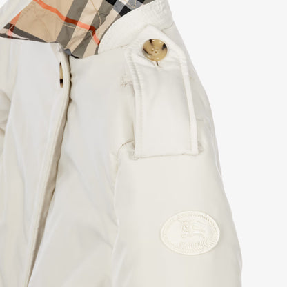 Burberry Girls Ivory Bubble Hem Padded Jacket