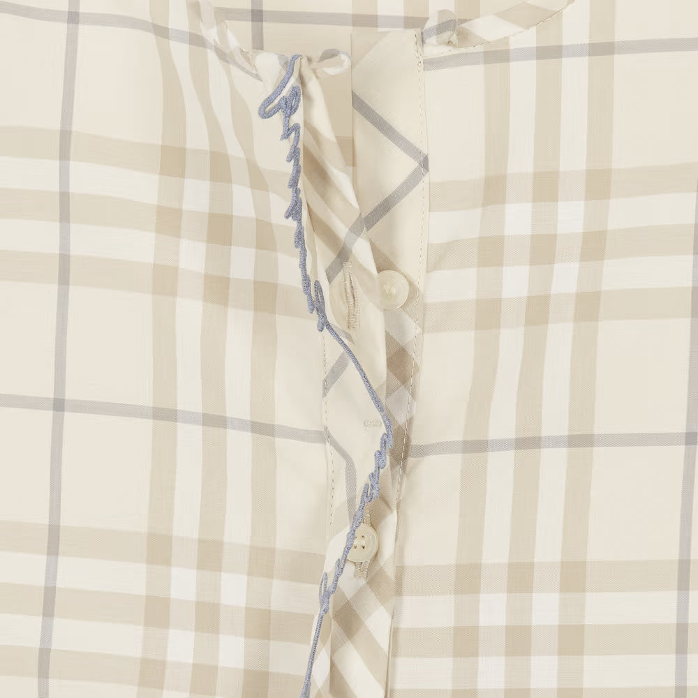 Burberry Check Cotton Shirt Dress