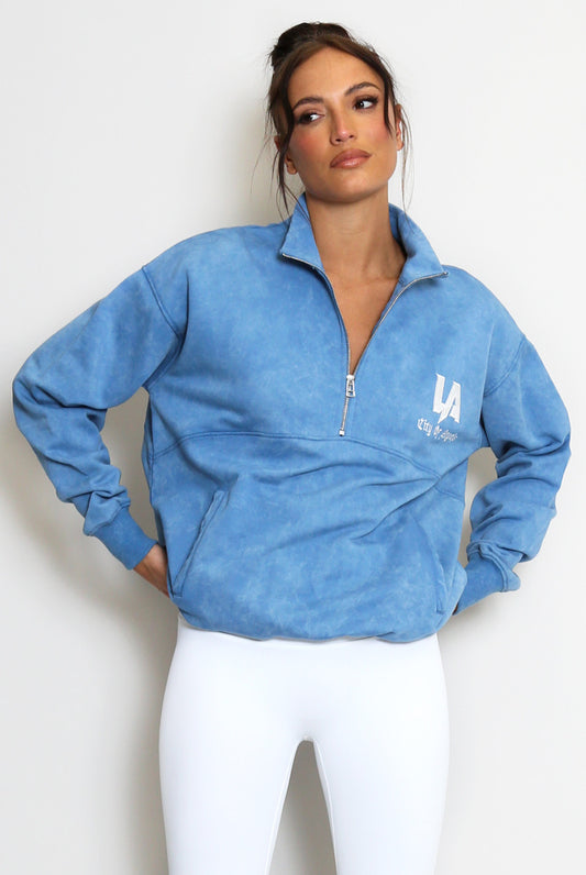 LA Half Zip Sweatshirt