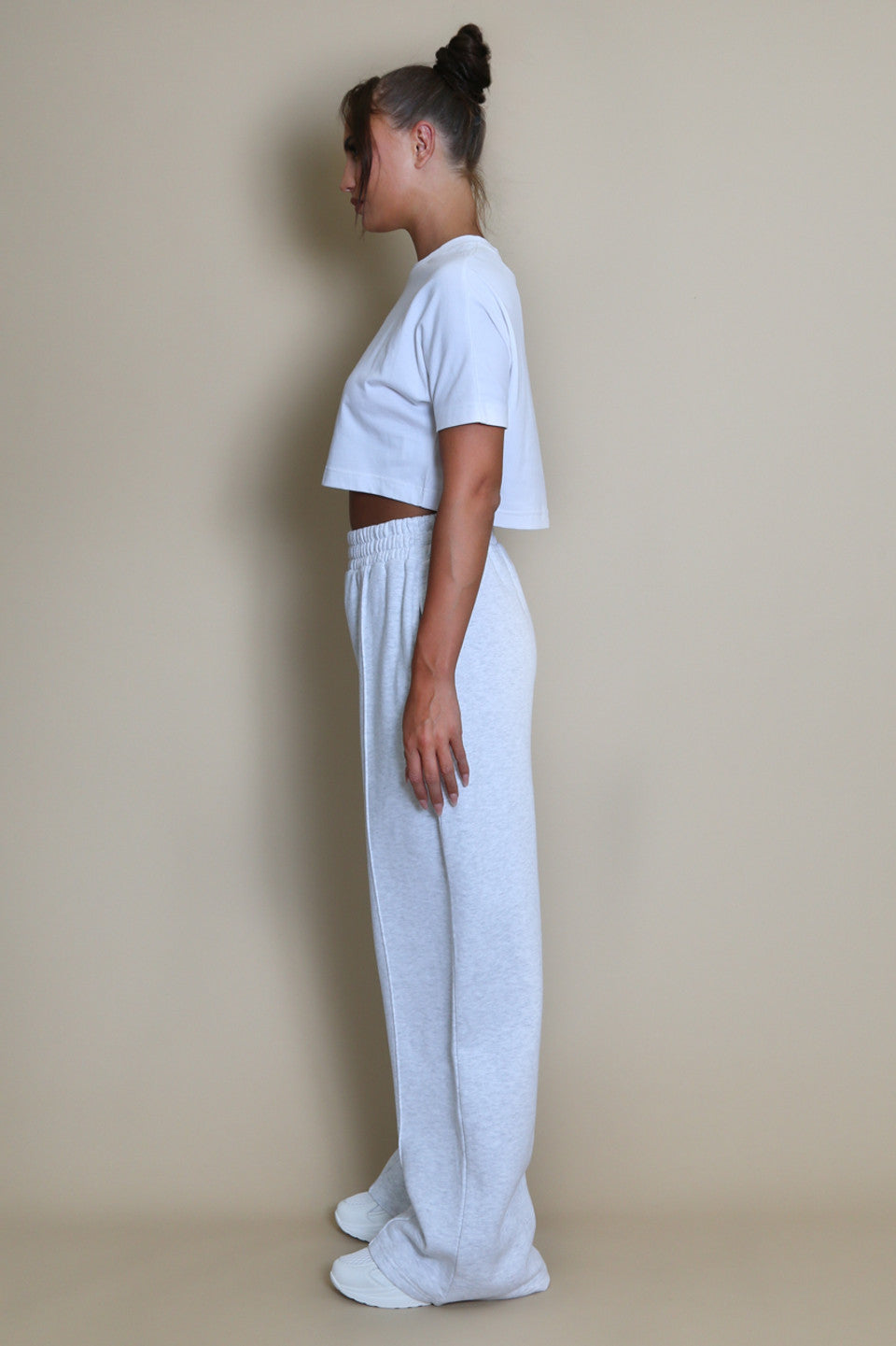 Cotton Wide Leg Joggers