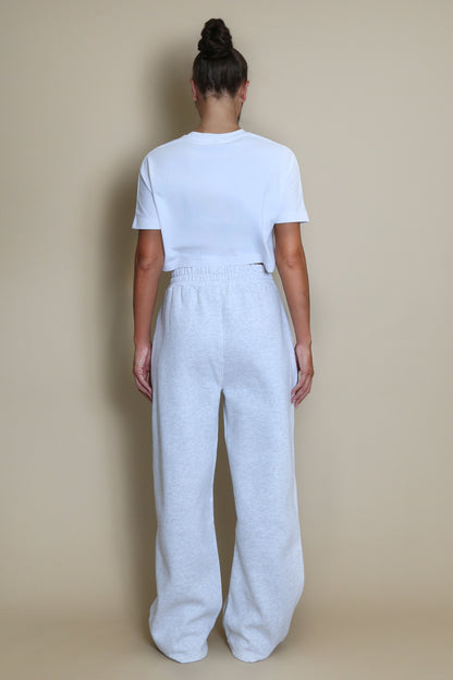 Cotton Wide Leg Joggers